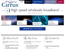 Tablet Screenshot of cirruscomms.com.au