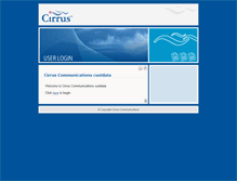 Tablet Screenshot of cms.cirruscomms.com.au